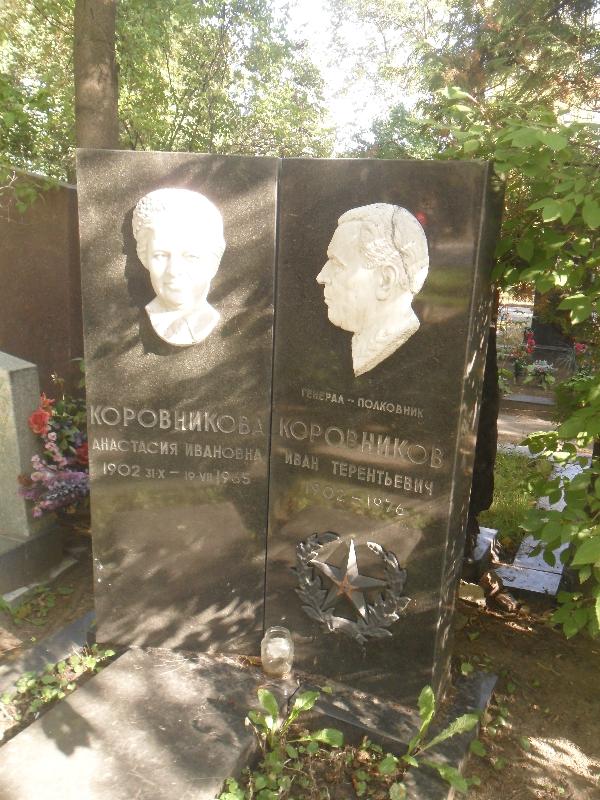 Могила ИТ Коровникова на Ново-Девичьем кладбище в Москве.jpg